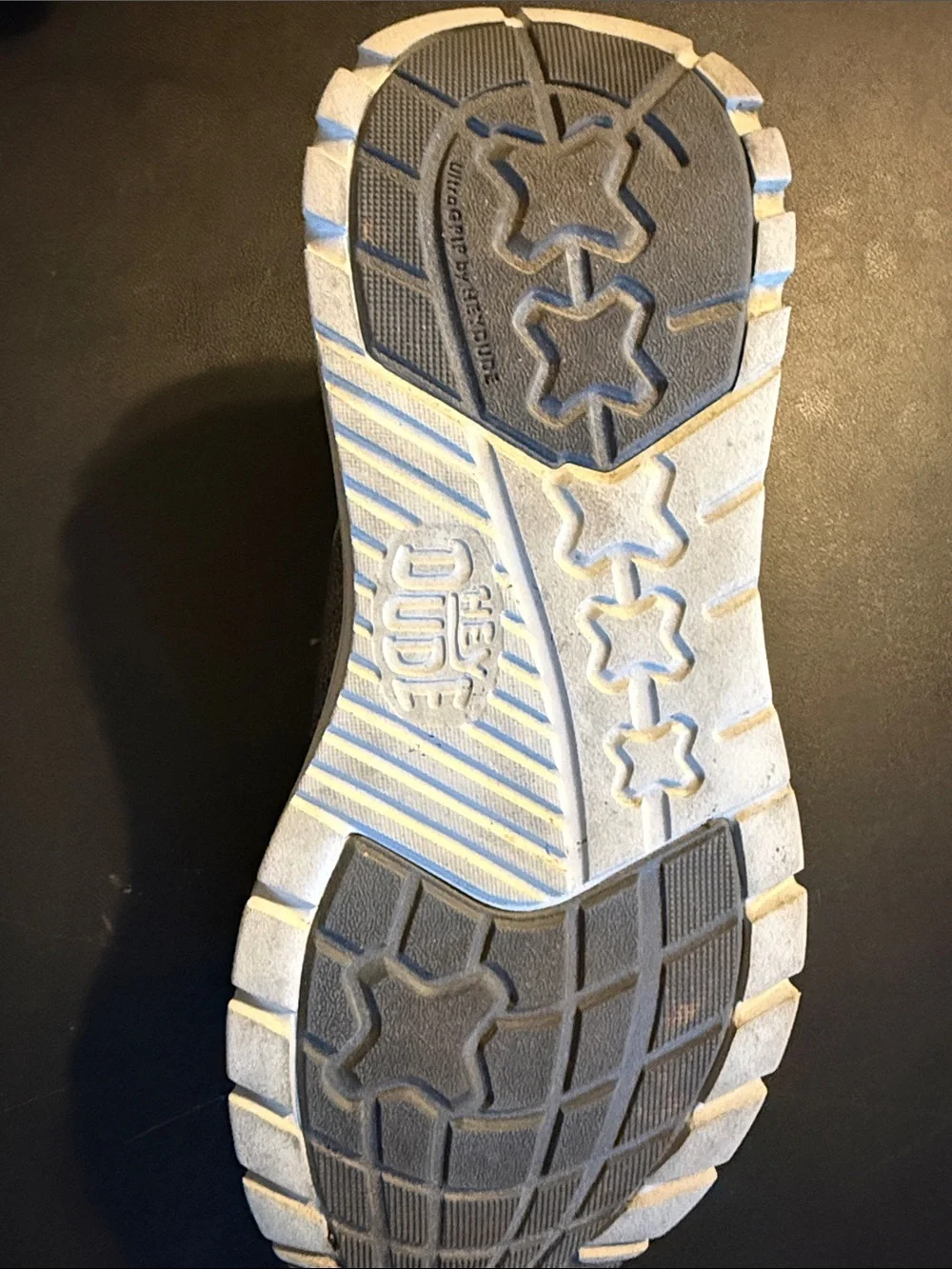 Hey Dude Men's Knit Slip-On Sneaker in Gray with Tan Accents